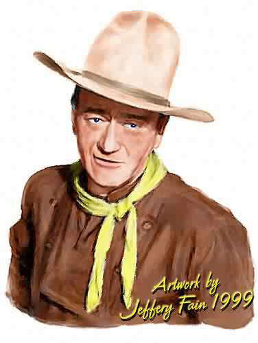 John Wayne lives at http://www.jwaynefan.com